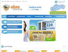 Tablet Screenshot of oknaonline.sk